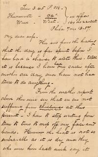 1887 July 13, Philadelphia, to My dear wife