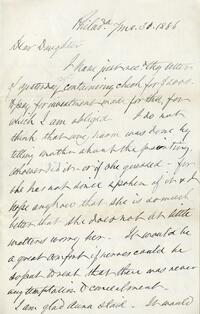 1886 July 30, Philadelphia, to Dear Daughter