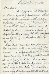 1886 August 31, Philadelphia, to Dear Wife