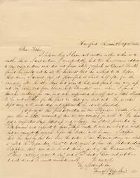 1835 August 29, Haverford, to Dear Father, Philadelphia