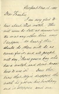 1888 August 16, Newport, to Dear Frankie