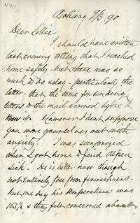 1890 September 3, Awbury, to Dear Lillie, Woodbourne