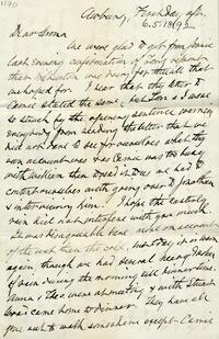1892 June 5, Awbury, to Dear Anna