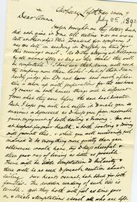 1892 July 8, Awbury, to Dear Anna