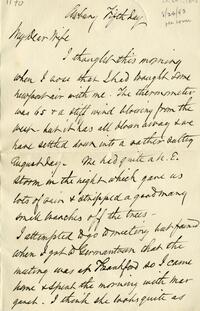 1893 August 26, Awbury, to My Dear Wife