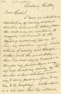 1897 August 4, Awbury, to Dear Rachel