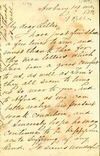 1897 January 13, Awbury, to My dear Lillie