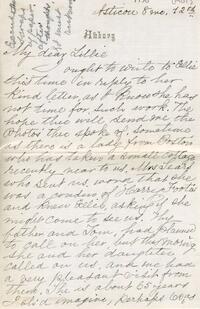 1907 August 12, Awbury, to My dear Lillie, Asticou