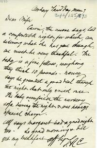 1893 September 12, Awbury, to Dear Wife