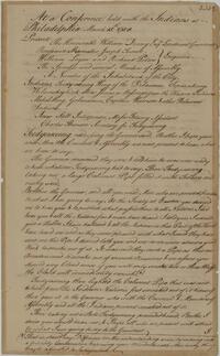 Minutes of Conference between the Government of Pennsylvania and Teedyuscung, King of the Delaware Indians, March 15, 1758