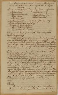 Minutes of Conference with Indians at Philadelphia, March 22, 1758