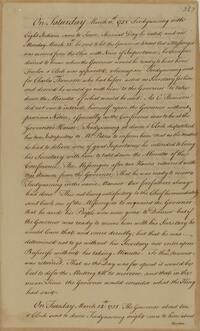 Minutes of Conference with Indians at Philadelphia, March 1758