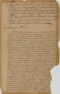 Report of Charles Thompson & Christian Frederick Post, Messengers to the Indians, to Governor Denny of Pennsylvania, June 7, 1758