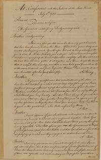 Minutes of the Conference between the Governor of Pennsylvania and the Delaware Indians, July 11, 1758