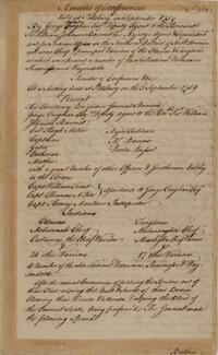 Minutes of Conference held at Pittsburgh, September 1759