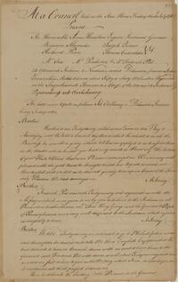 Minutes of Council held at the State House between James Hamilton, Governor of Pennsylvania and the Indians, July 11, 1760