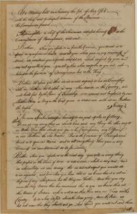 Minutes of Conference at Fort Pitt between George Croghan, Deputy for Indian Affairs and the Indians of various tribes, May 7, 1768