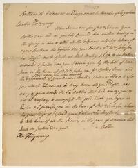 Message from Israel Pemberton to the Indians, January 9, 1757