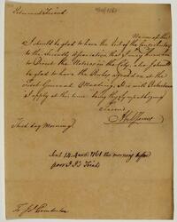 Pemberton's Letter from Abel, James, April 14, 1761