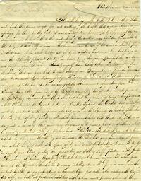 1835 February 23, Woodbourne, to Dear Brother, Philadelphia