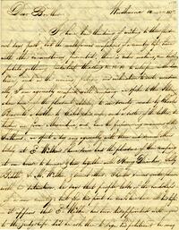 1837 October 27, Woodbourne, to Dear Brother, Philadelphia