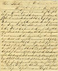 1839 August 31, Woodbourne, to Dear Brother, Philadelphia