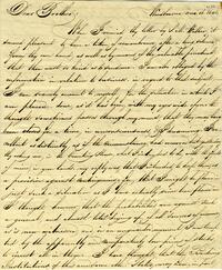 1841 August 16, Woodbourne, to Dear Brother, Philadelphia