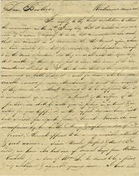 1851 October 3, Woodbourne, to Dear Brother, Philadelphia