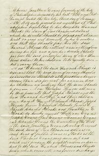 1857 March 7, Covenant of exoneration, Hannah Rhoads and others to William Evans and others, Executors of Jonathan Evans, w/ Receipt Endorsement of Mary R. Haines and others...