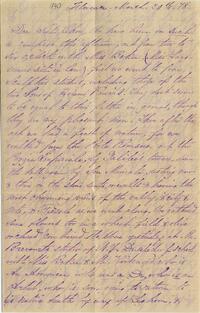 1878 March 20, Florence, to Dear Sister Clem