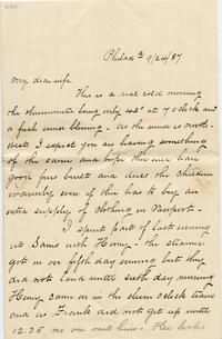 1887 September 24, Philadelphia, to My dear wife