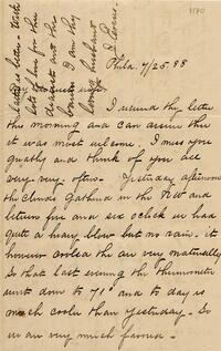 1888 July 25, Philadelphia, to My dearest wife