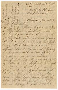 Letter from Caroline Elizabeth Cope to "Lillie," 1878 January 28