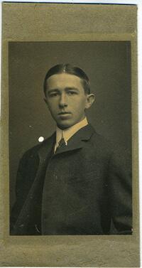 Alexander C. Wood Jr., captain of the Haverford cricket team, 1902