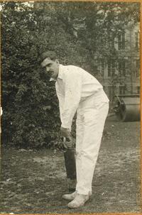 Edward Arthur Gribbon Porter, captain of the Haverford cricket team, 1919