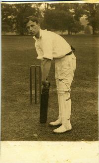 Francis Downing Godley, captain of the Haverford cricket team, 1907