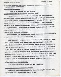 Statement of Ira De A. Reid, December 14, 1952