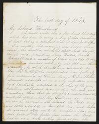 Rebecca Collins letter to Isaac Collins