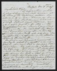 Isaac Collins letter to Rebecca Collins