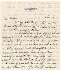 Letter from Joseph Morris Evans and Anne Tall Evans to Anna Rhoads Evans c/o Anna Cope Evans, 1949 September 6