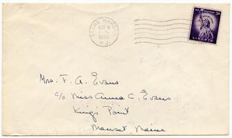 Letter from Wendy Evans to Anna R. Evans, 1956 August 6