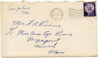 Letter from Joseph M. Evans Jr. to Anna R. Evans, 1957 August 5