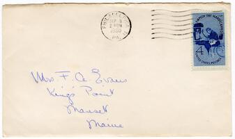 Letter from Anne T. Evans and Joseph M. Evans to Anna R. Evans, 1960 September 7