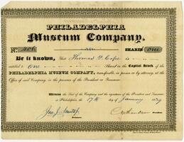 Financial record of Thomas P. Cope, 1839 January 17
