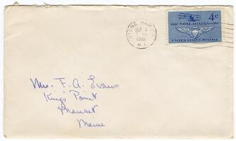 Letter from Anne T. Evans and Joseph M. Evans to Anna R. Evans, 1961 September 1