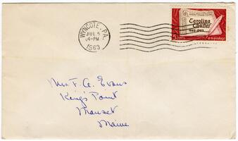 Letter from Anne T. Evans and Joseph M. Evans to Anna R. Evans, 1963 July 5