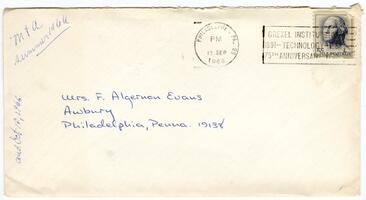 Letter from Walter Evans to Anna R. Evans, 1966 September 12
