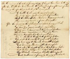 Verses compose on Ann Rose's birthday by Jonathan Mann, 1802 January 17