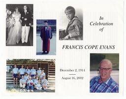 Collage celebrating the life of Francis Cope Evans, 2002