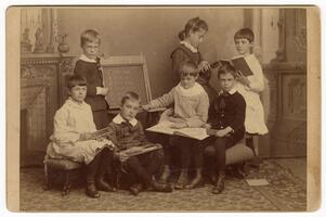 Photograph of school children
